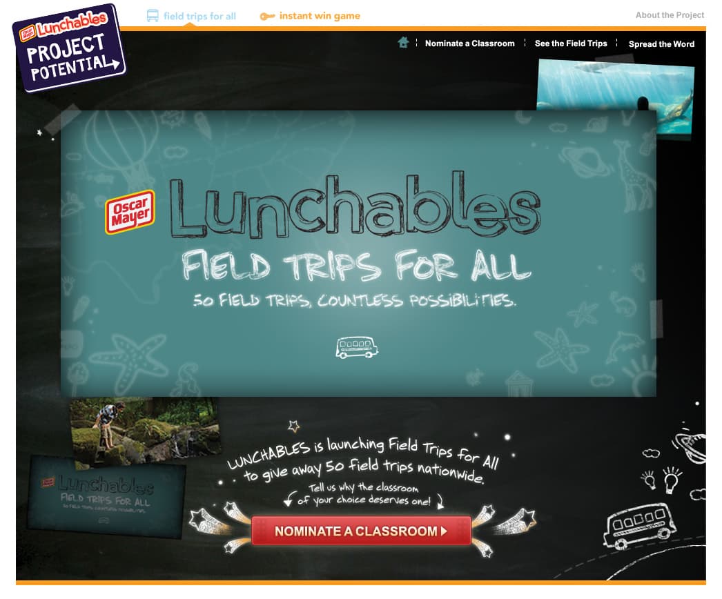 Lunchables - Field Trips For All project screenshot