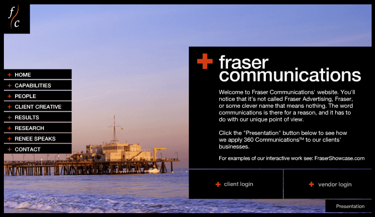 Fraser Communications - Company Website project screenshot