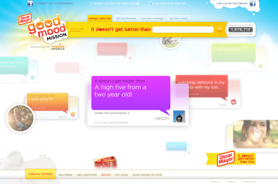 Oscar Mayer - Good Mood Mission project screenshot
