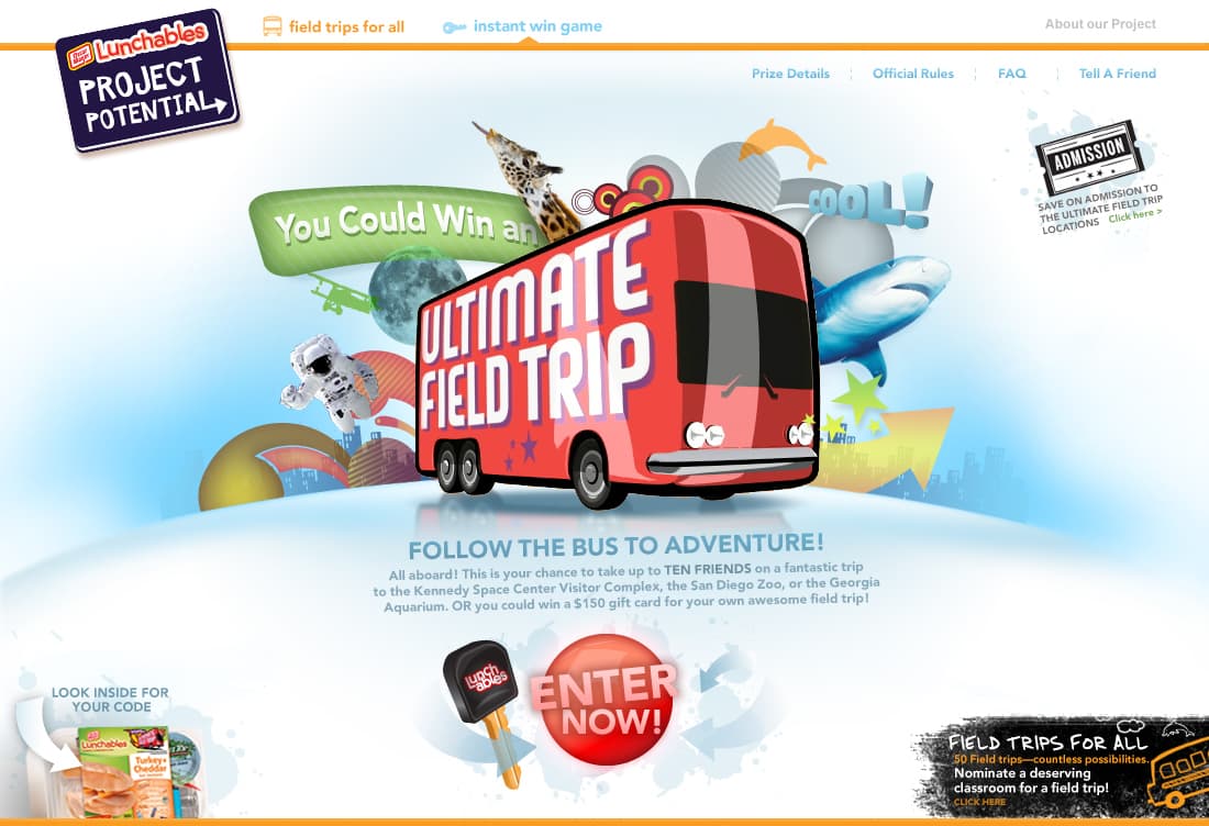 Lunchables - Ultimate Field Trip project screenshot